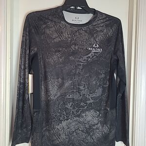 Realtree Charcoal Camouflage Long Sleeve Tee